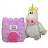 EP Line Happy Nappers Jednorožec 3v1 polštář a plyšová hračka se zvuky 35 x 38 x 20 cm