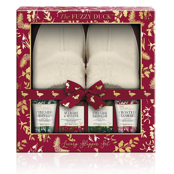 Baylis & Harding Zimowe królestwo toaletne mydło 100 g + sól do kąpieli na nogi 100 g + żel myjący 50 ml + krem do nóg 50 ml + klapki, kosmetyczny zestaw dla kobiet
