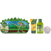 Baylis & Harding Dinosaurus pianka do kąpieli 100 ml + szampon do włosów 50 ml + musująca bomba do kąpieli 45 g + kosmetyczka, kosmetyczny zestaw dla dzieci