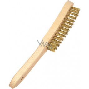 Mako druciany szczotka mosiężna, 3-rzędowa Mako druciany szczotka mosiężna, 3-rzędowa