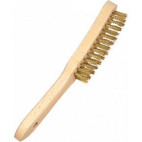 Mako druciany szczotka mosiężna, 3-rzędowa