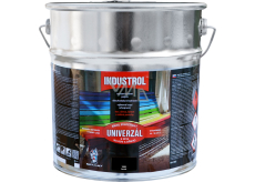 Industrol S2013 univerzál lesk vrchní barva na kov a dřevo, 1999 černá, 9 l