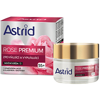 Astrid Rose Premium 55+ ujędrniający i wypełniający krem na noc, 50 ml