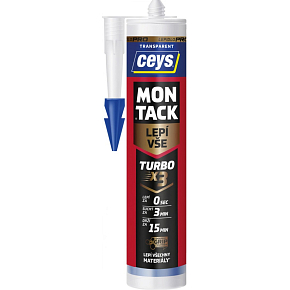 Ceys Montack Turbo uniwersalne przezroczyste klej 290 ml
