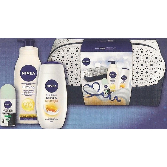 Nivea Q10 Care tělové mléko 400 ml + sprchový gel 250 ml + antiperspirant roll-on 50 ml, kosmetická sada
