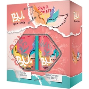 B.U. Free Spirit toaletní voda 50 ml + deodorant sprej 150 ml, pro ženy dárková sada B.U. Free Spirit toaletní voda 50 ml + deodorant sprej 150 ml, pro ženy dárková sada