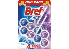 Bref Power Aktiv 4 Formula Levandule WC blok pro hygienickou čistotu a svěžest Vaší toalety, zbarvuje vodu 2 x 50 g